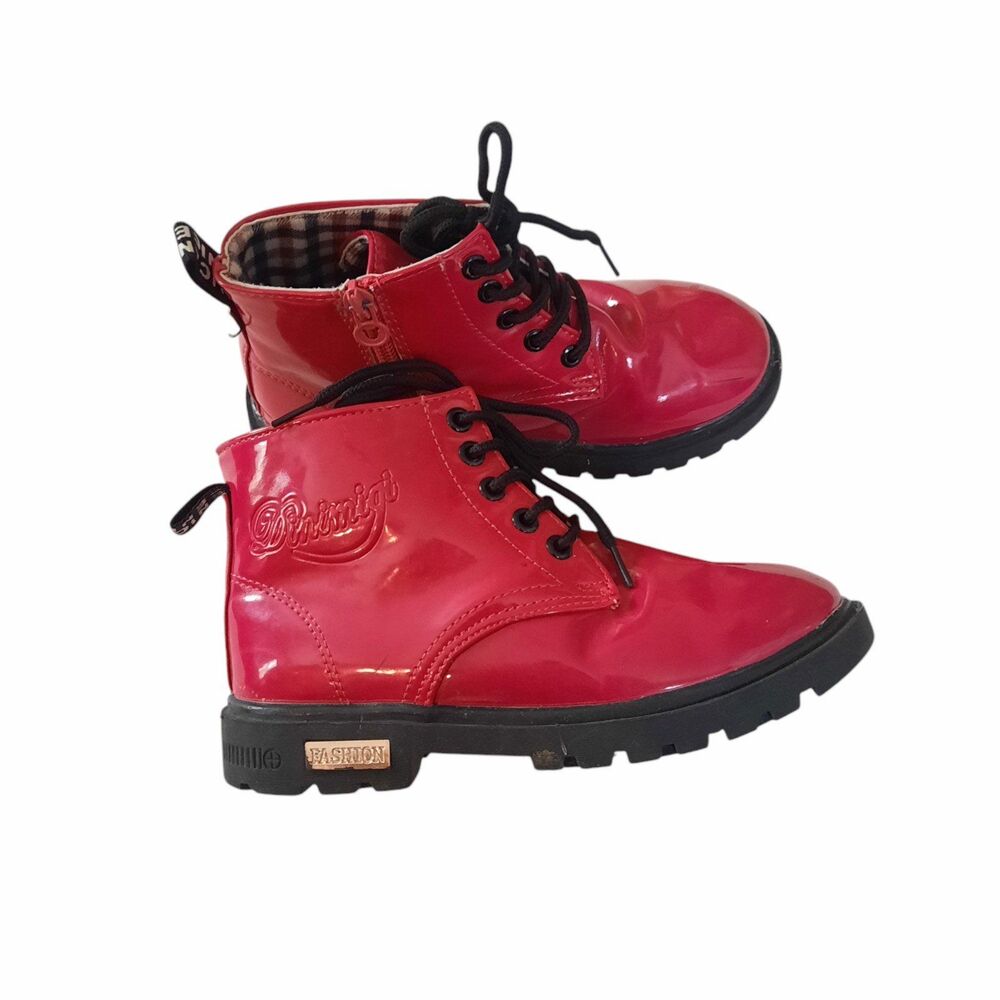 Primigi Girls Pink Patent Leather Boots 34